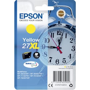 Inktcartridge Epson 27XL, 1.100 pagina's, OEM C13T27144012, geel