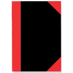 Notizbuch Stylex Chinakladde, A5, 96 Blatt, kariert, schwarz/rot