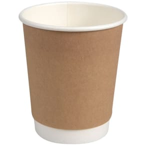 Pappersbägare double wall 24cl bru 25/fp
