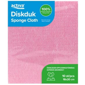 Diskduk ACTIVA röd 10/fp