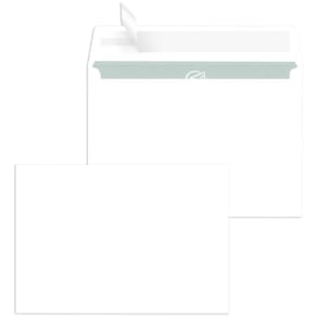 Briefhülle MAILMEDIA C6, 80 g/m², weiß, haftklebend, ohne Fenster
