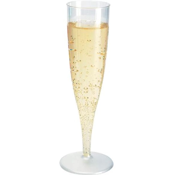 Champagneglass plast 13,5cl fast stett (100st)