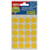 Etiketten Apli rond in etui, 19 mm, geel, 100 stuks, 20/vel