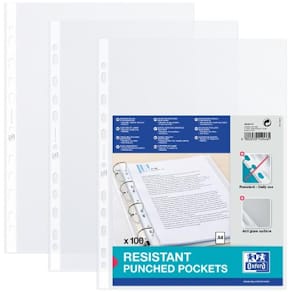 Plastficka OXFORD A4 0,09 klar 100/fp