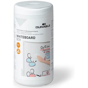 Renseservietter Durable til kontorudstyr, hvid, 100 stk