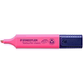 Highlighter/Overstregningstusch Staedtler Textsurfer Classic Inkjet Lyserød