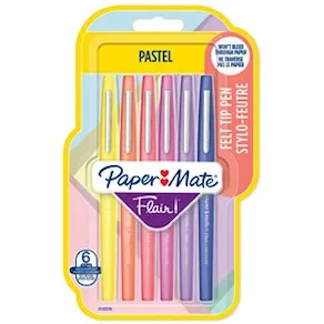 Märkpenna PAPERMATE Flair pastell 6/fp