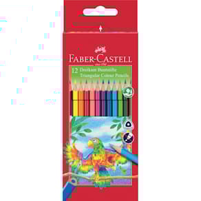 Farbstift Faber-Castell DREIKANT, 12er Etui, sortiert