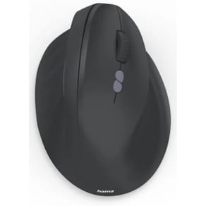 Ergonomische Vertikalmaus Hama EWM-500R, kabellos, schwarz
