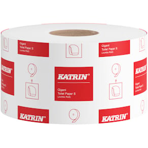 Toalettpapper KATRIN Basic Gigant S, 1-lager, 265m, 12/fp