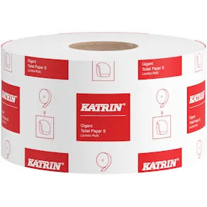 Toalettpapper KATRIN Basic Gigant S, 1-lager, 265m, 12/fp