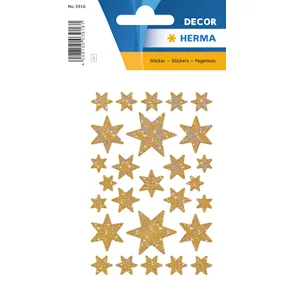 Herma stickers Decor stjärna guld (3)