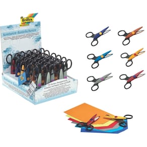 Konturenschere Folia, 6‑fach sortiert