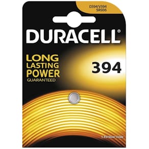 Knapcellebatteri Duracell 1,5 V sølvoxid, 394
