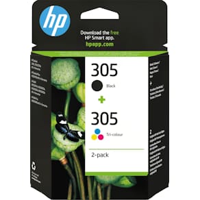 Inktcartridge HP 305, 100-120 pagina's, OEM 6ZD17AE, 1 x zwart en