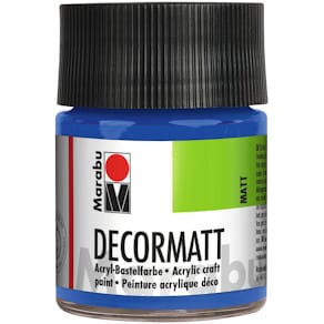 Acrylfarbe Marabu Decormatt, mittelblau, 50 ml