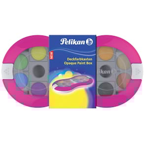 Deckfarbkasten Pelikan Space+, 12 Farben, magenta