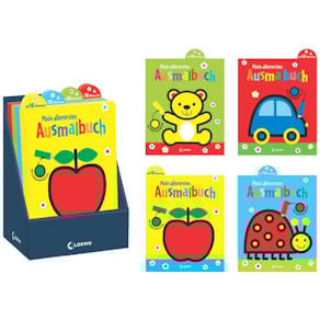 Ausmalbuch LOEWE Mein allererstes Ausmalbuch, je 6 Bär, Marienkäf