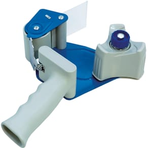 Plakbandafroller DONAU, metaal, voor 50 mm rollen, blauw-grijs