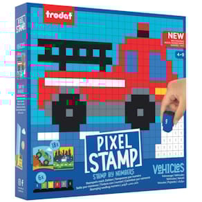 Kinderstempel Trodat Pixel Stamp Fahrzeuge, sortiert