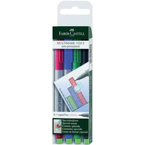 Overheadstift Faber-Castell Multimark OHP-PLUS, 4er-Etui
