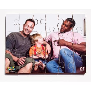 Pussel olika familjer 8 olika pussel