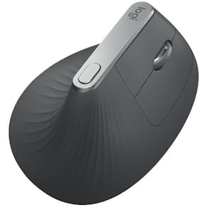 Maus Logitech MX Vertical, Akku, schwarz/silber