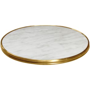 Bordplade Marmor Ø 60 cm Messing