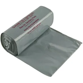Sanitetspåse plast grå 100/rl