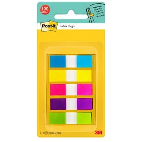 Index POST-IT 683 smal i disp. 5 farger