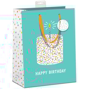 Geschenktragetasche SKORPION Geburtstag, blau/bunt