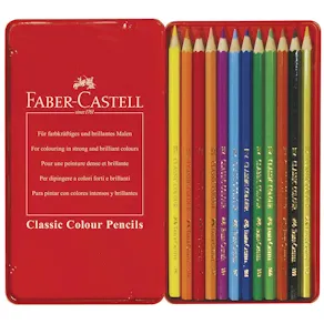 Färgpenna Faber-Castell Classic, 12 färger