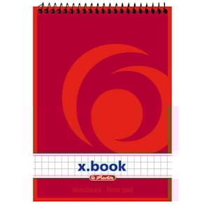 Spiralblock Herlitz, A6, 50 Blatt, kariert