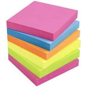 Notes LYRECO standard 75x75mm neon 6/fp