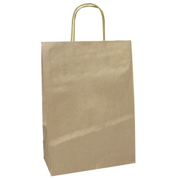 Gavepose kraft 18x7x24cm m/håndtak (25)