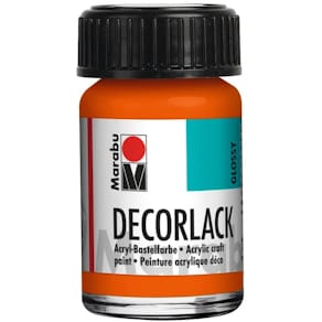 Acryllack Marabu Decorlack, orange, 15 ml (Glas)