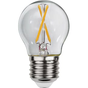 Led-lampa STAR T E27 2W klot klar