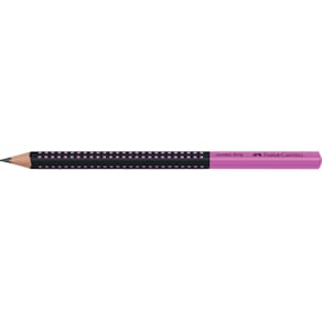 Bleistift Faber-Castell Jumbo Grip, HB, schwarz/pink