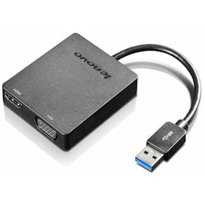 Adapter Lenovo USB3.0 zu VGA/HDMI, schwarz