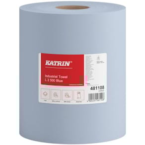 Wischtuchrolle Katrin Classic Industrial Towel L2, blau, 2 Rollen
