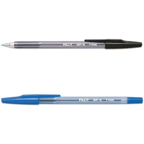Bläckkulpenna PILOT BPS Svart, fine, 0.7mm, 12st