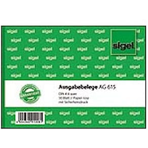 Kassen-Ausgabebeleg Sigel, A6 quer, rosa