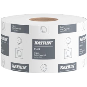 Toalettpapper KATRIN Plus Gigant S, 2-lager, 160m, 12/fp