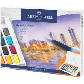 Aquarellfarbkasten Faber-Castell Creative Studio, 36 St.