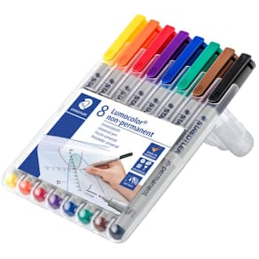 Folienstift STAEDTLER Lumocolor non-permanent, 8 Farben sortiert