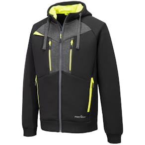 Hoodie zip PW DX472 svart S