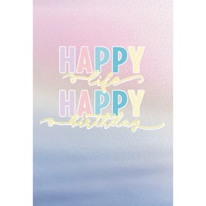 Geburtstagskarte Eulzer, geprägt