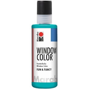 Fensterfarbe Marabu Fun & Fancy, türkisblau, 80 ml