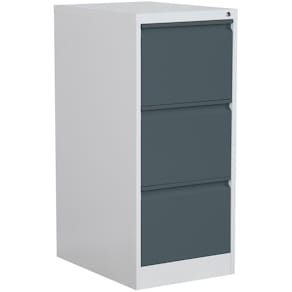 Hängeregistraturschrank PHÖNIX SAFE FC, 3 Laden, grau/anthrazit