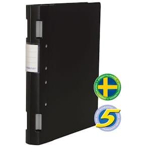 Gaffelpärm Plast KEBAErgo A4 Svart/Svart, 40mm